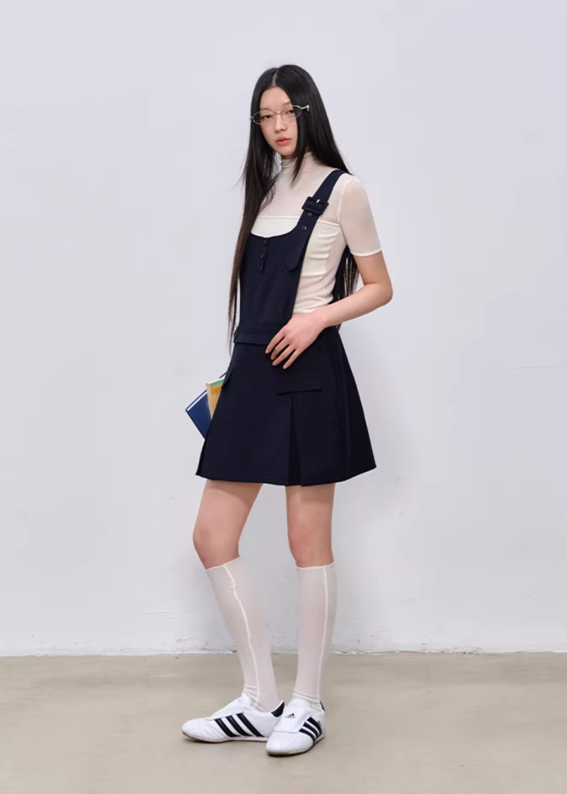 Soft Veil High-Neck Tee