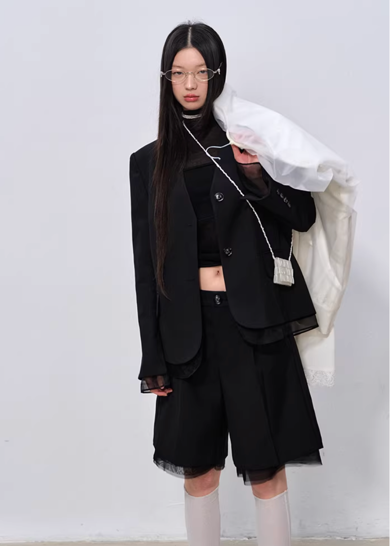 Soft Veil High-Neck Tee
