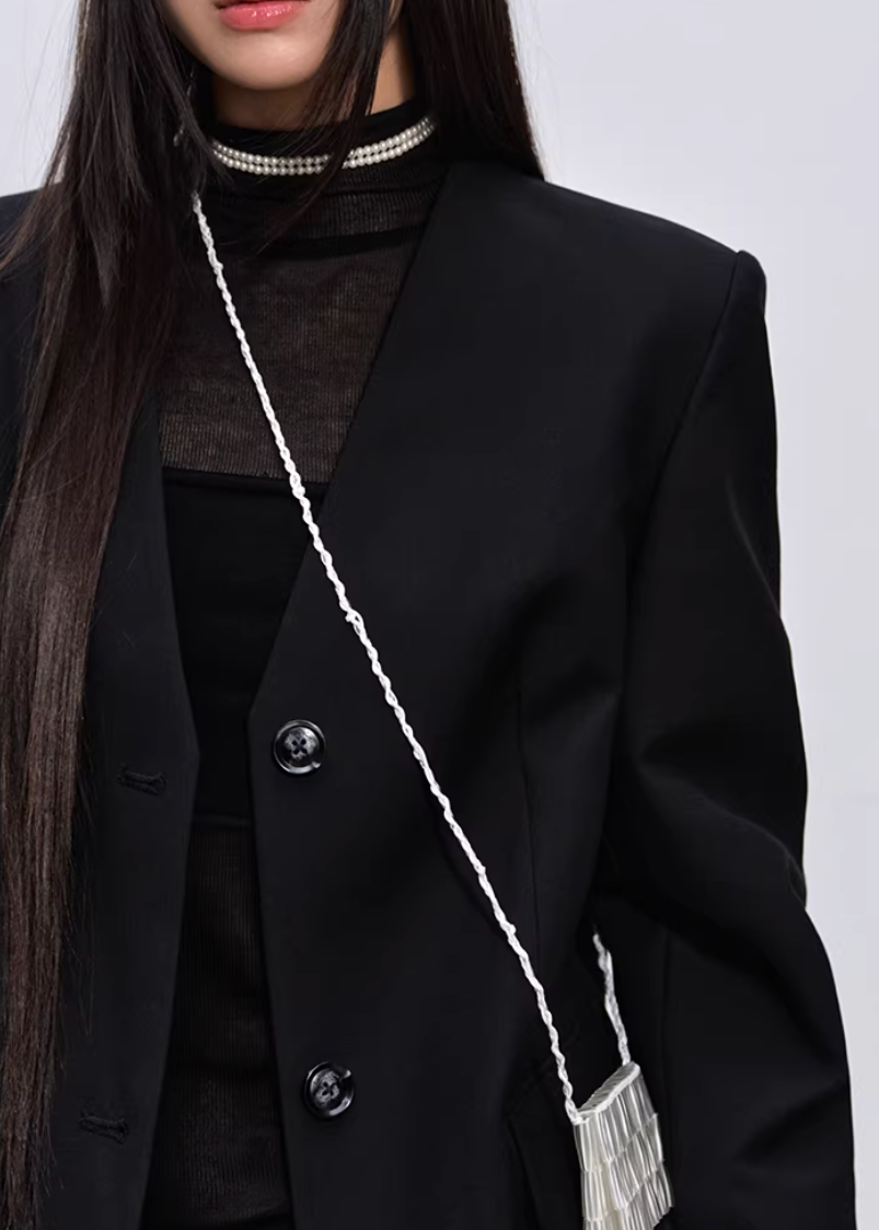 Soft Veil High-Neck Tee
