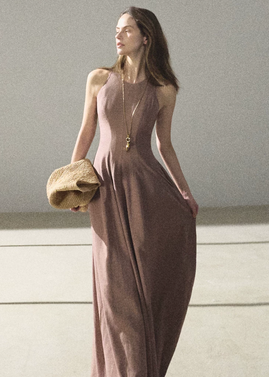 Flowing River Linen Dress