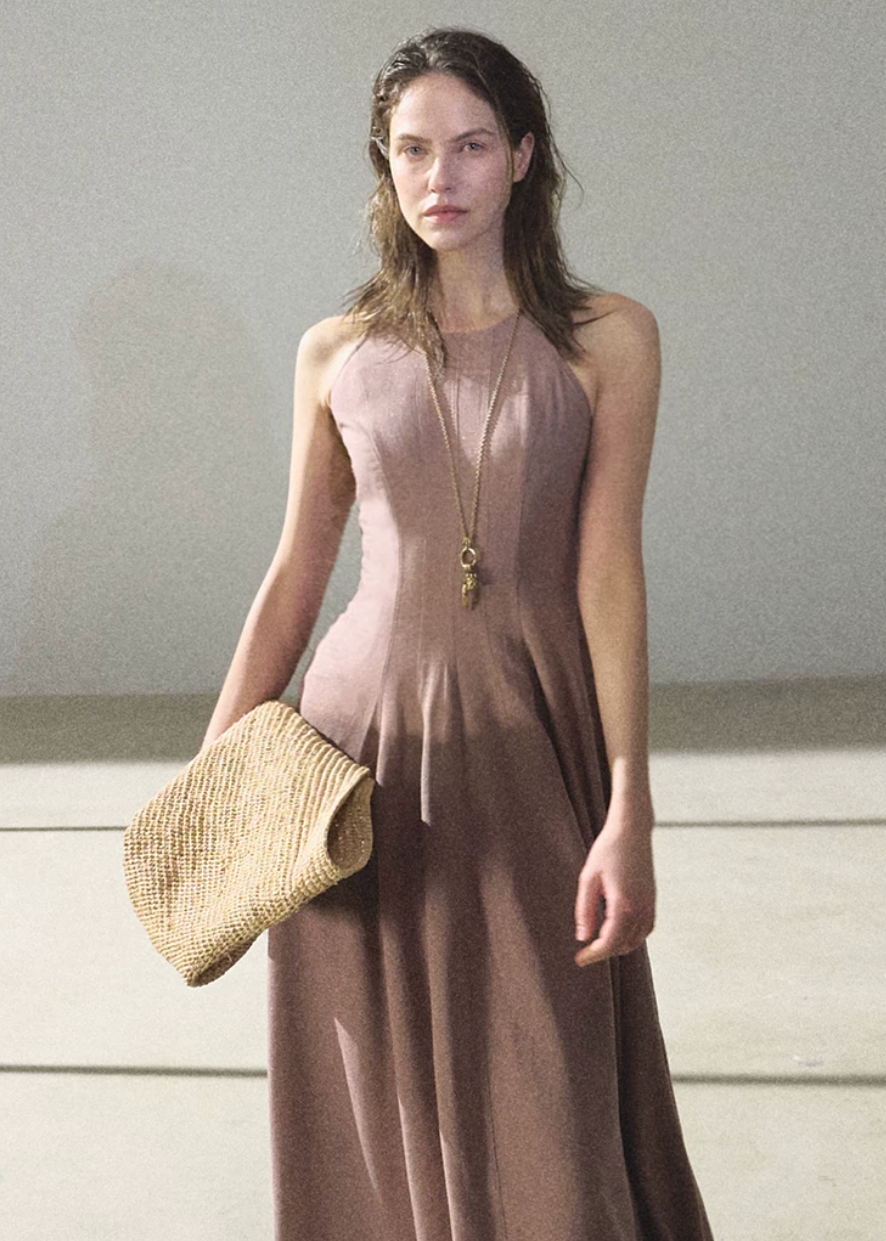 Flowing River Linen Dress