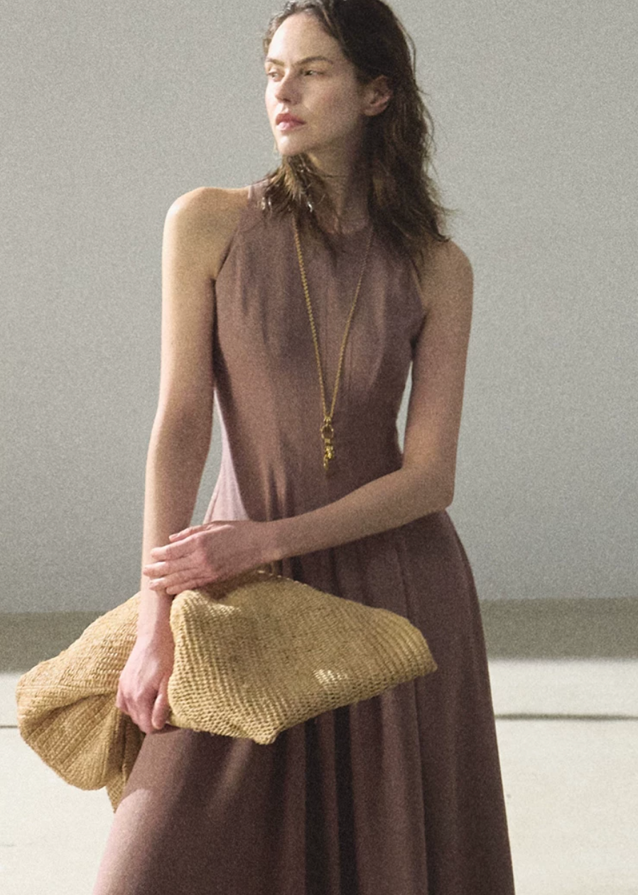 Flowing River Linen Dress