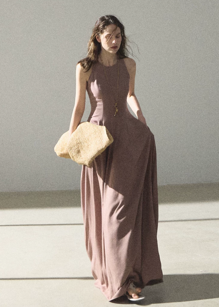 Flowing River Linen Dress