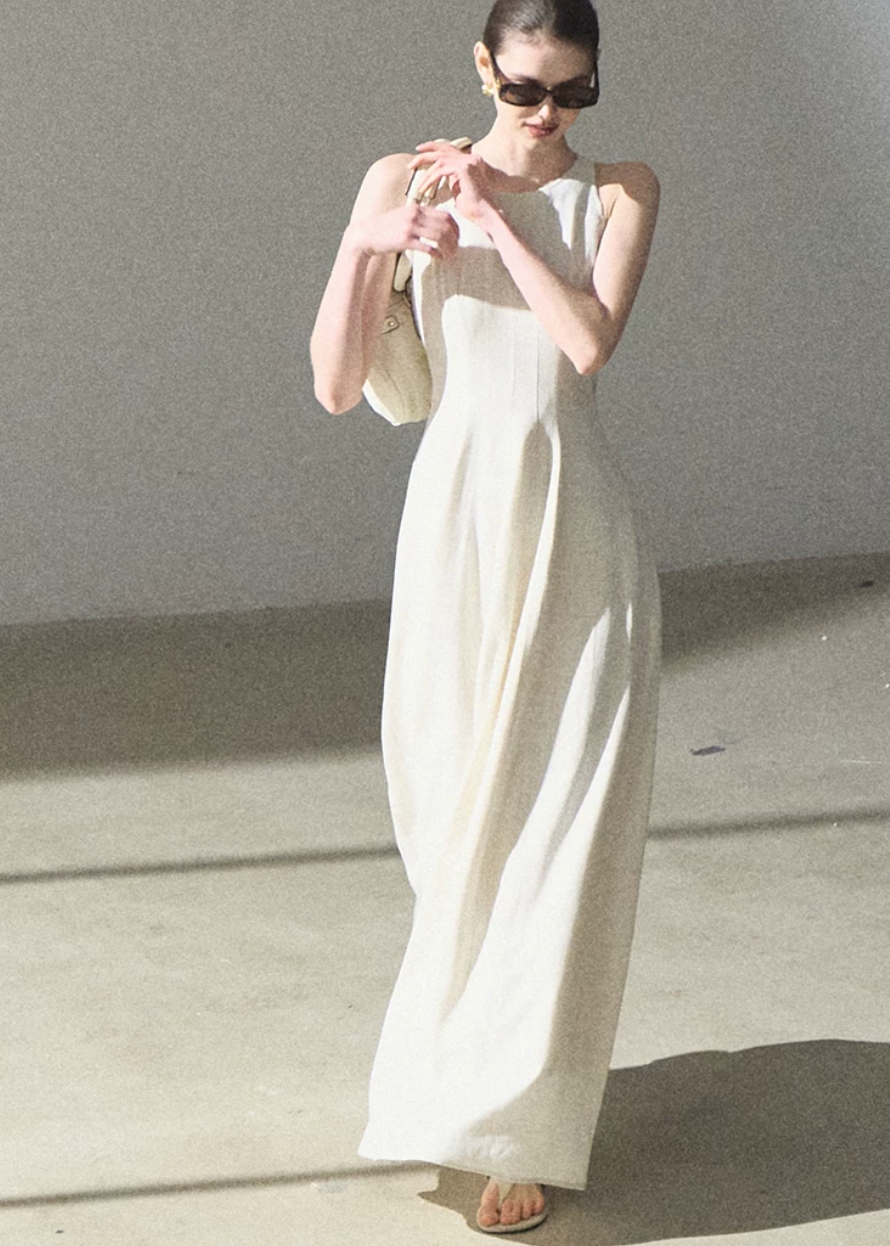 Flowing River Linen Dress