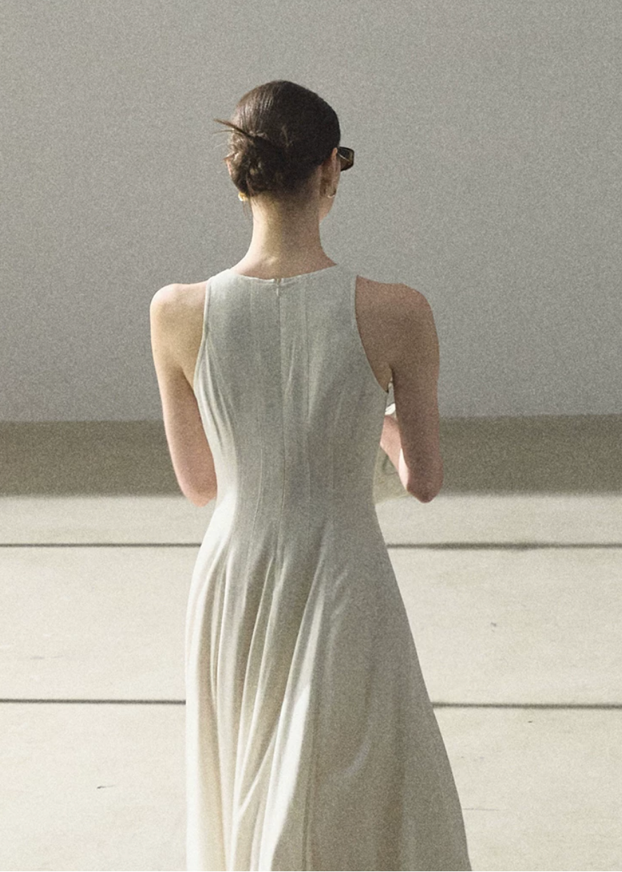 Flowing River Linen Dress