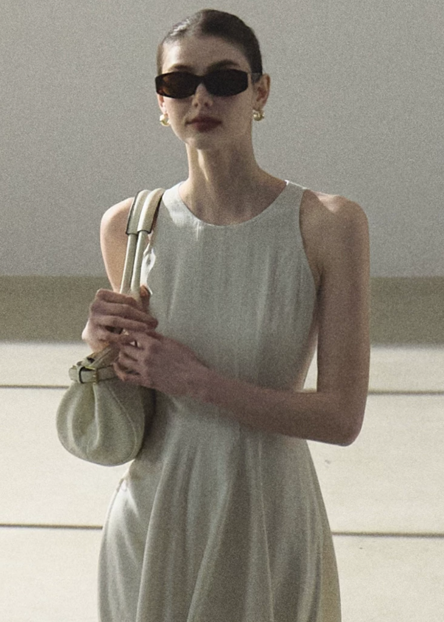 Flowing River Linen Dress