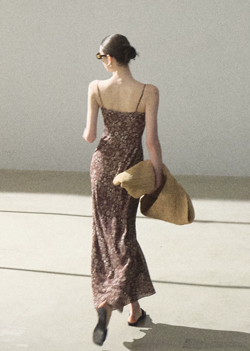Sun Veil Floral Camisole Dress