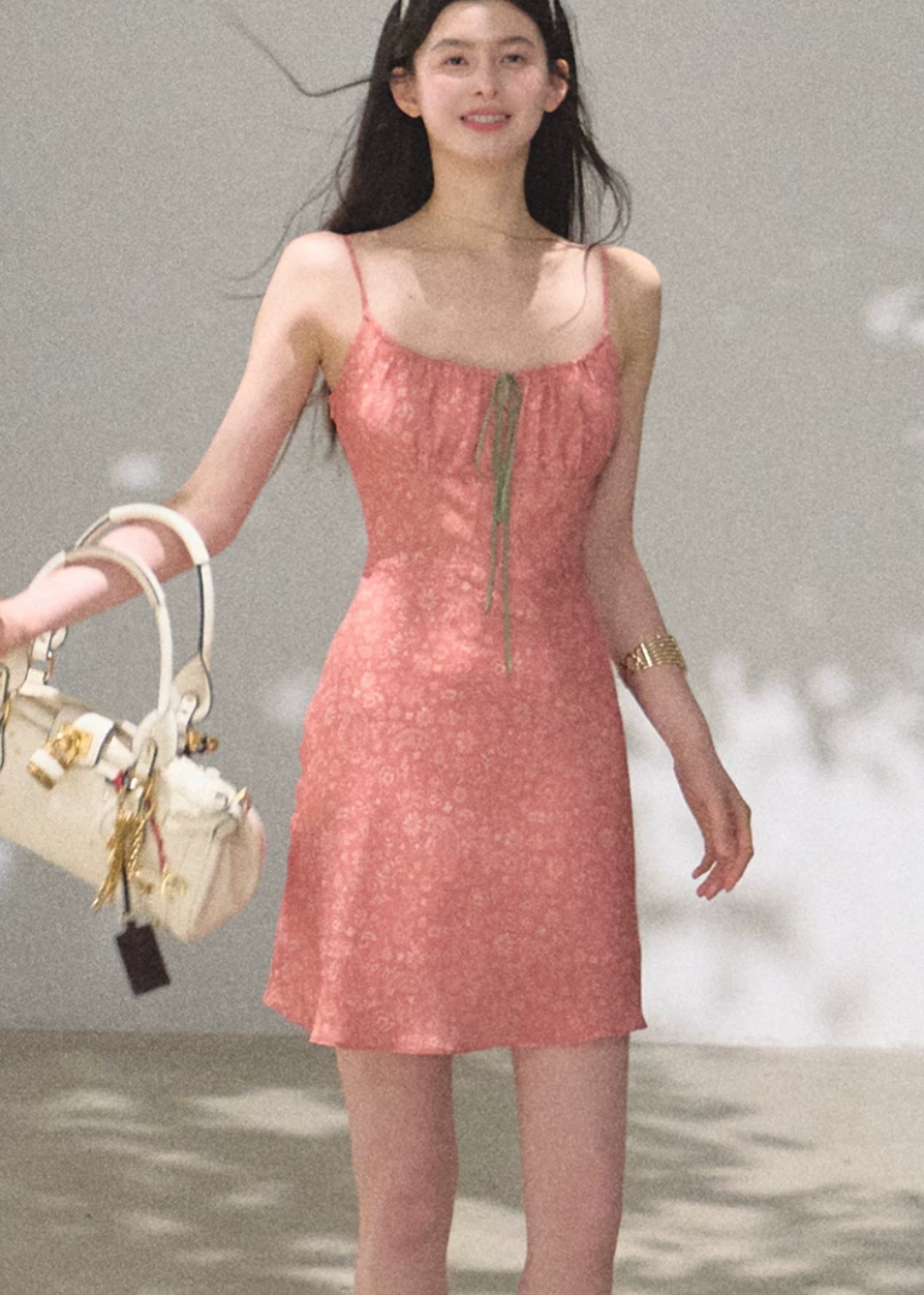 Sun Veil Floral Camisole Dress