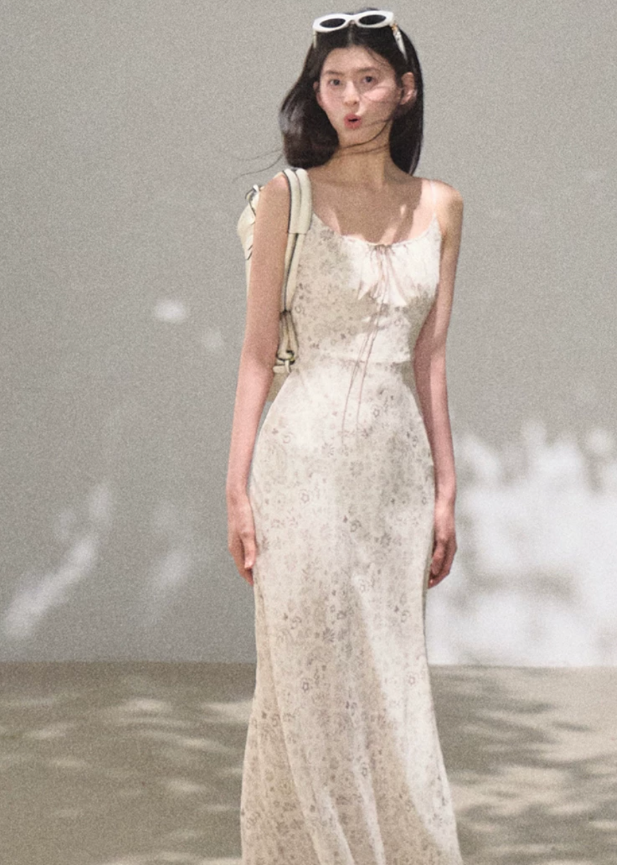 Sun Veil Floral Camisole Dress