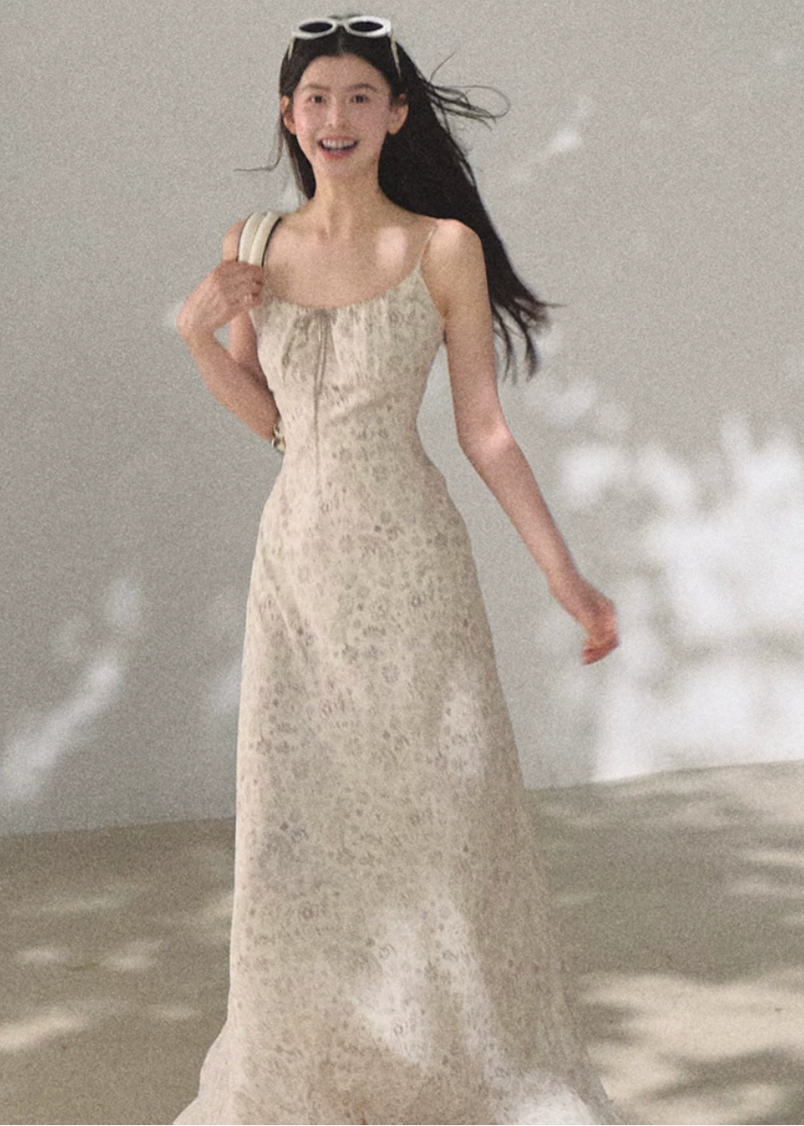 Sun Veil Floral Camisole Dress