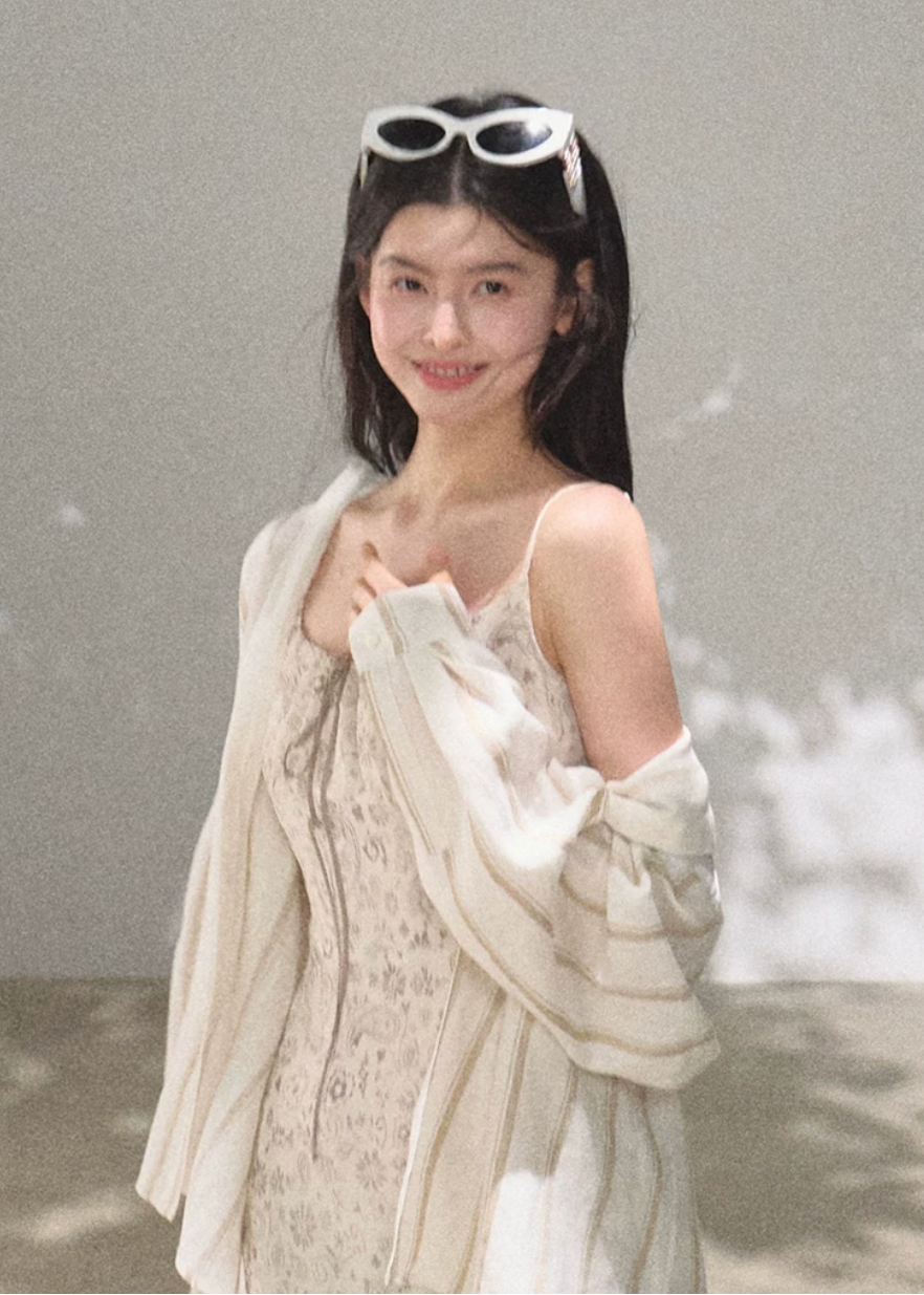 Sun Veil Floral Camisole Dress