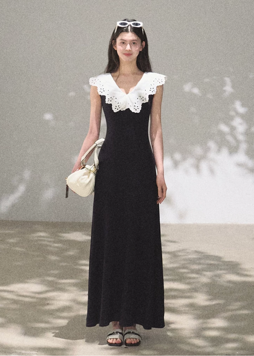 Soft Shadow Cotton Dress