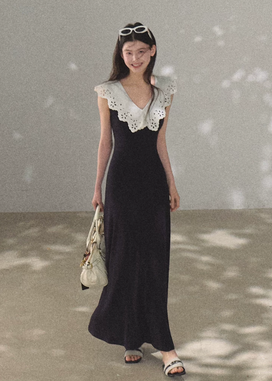 Soft Shadow Cotton Dress
