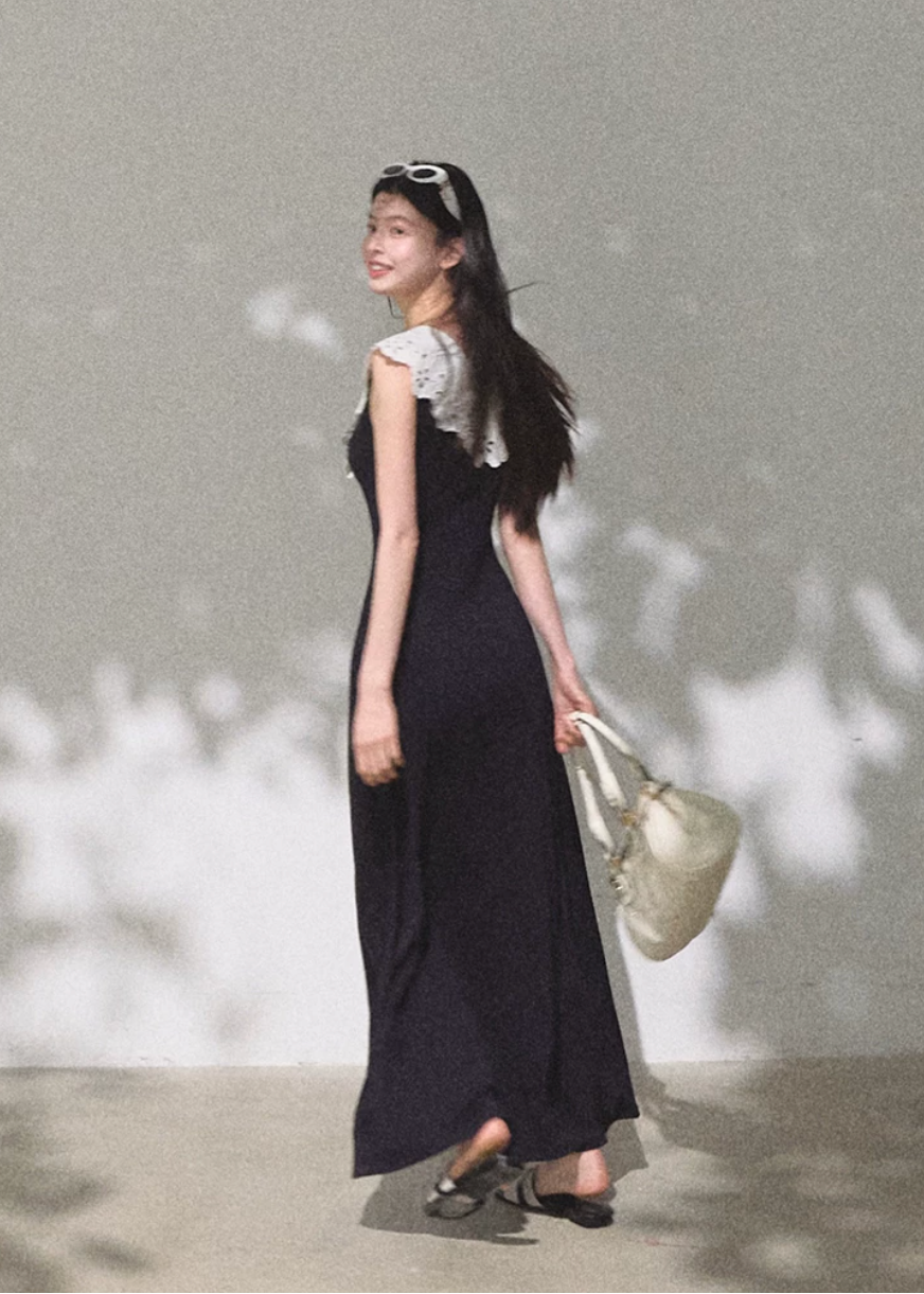 Soft Shadow Cotton Dress