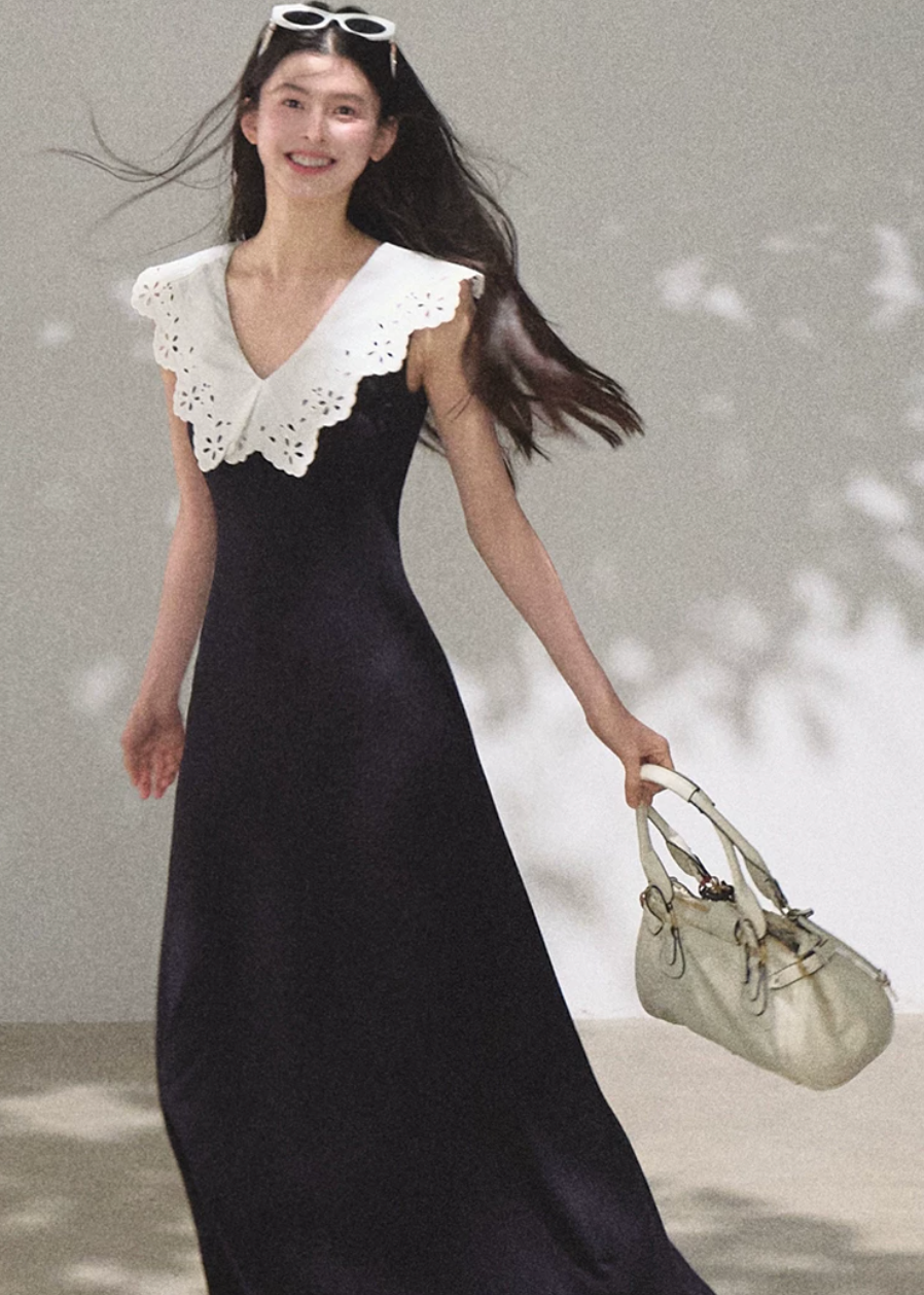 Soft Shadow Cotton Dress