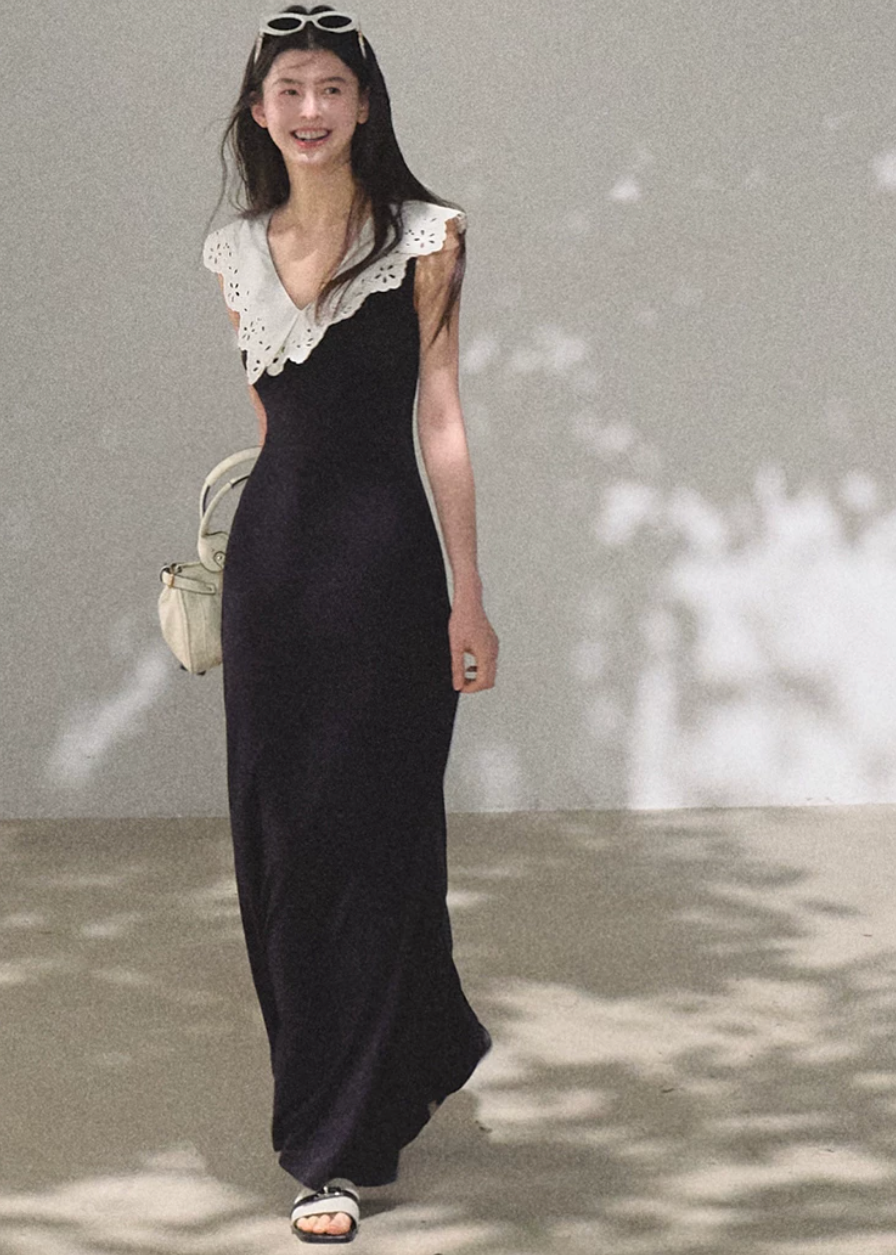 Soft Shadow Cotton Dress