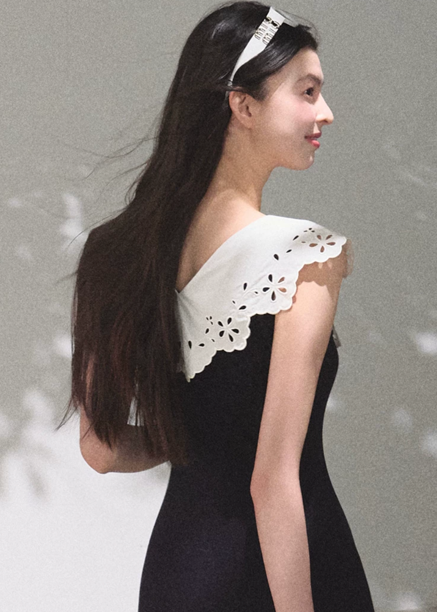 Soft Shadow Cotton Dress