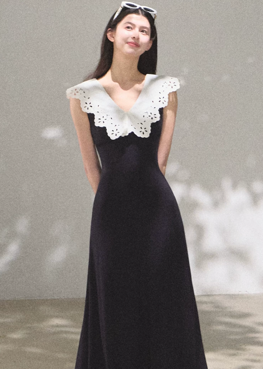 Soft Shadow Cotton Dress