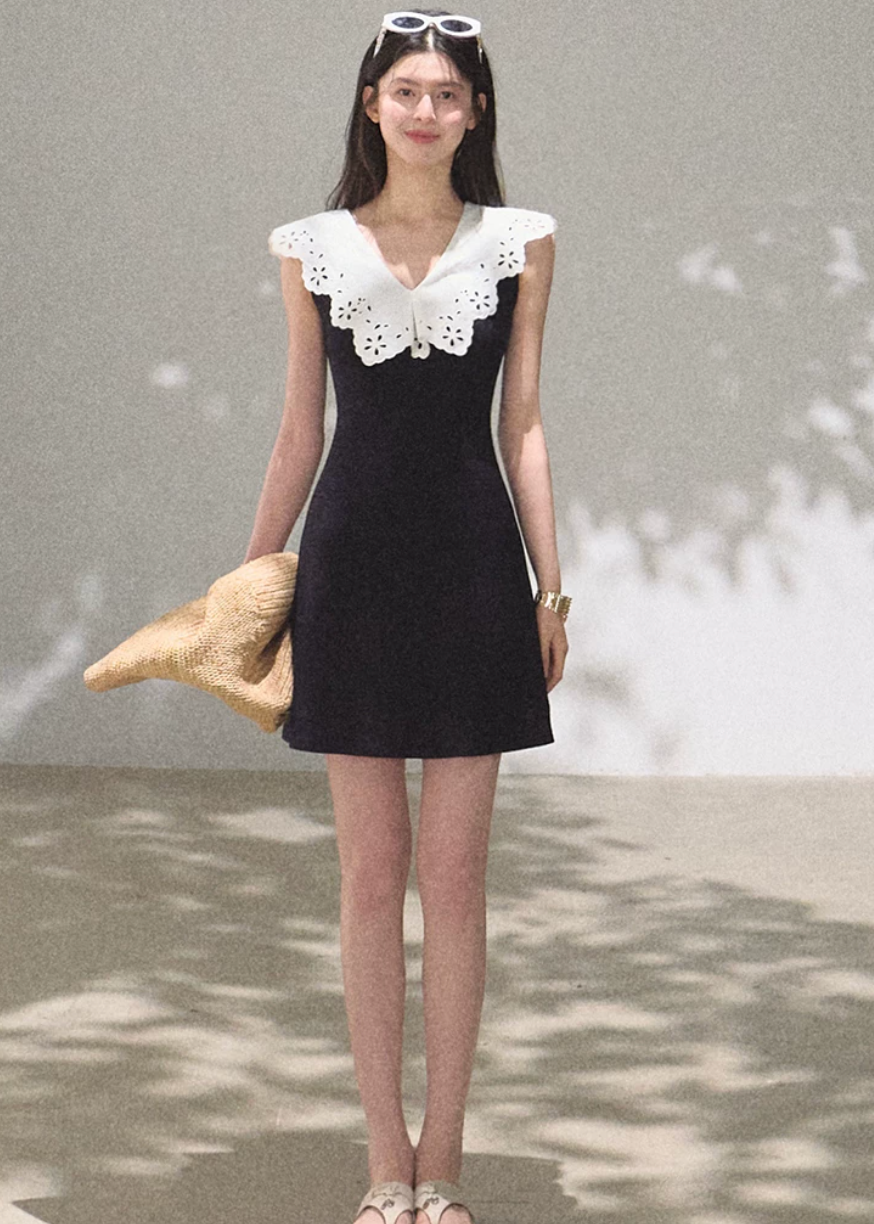 Soft Shadow Cotton Dress
