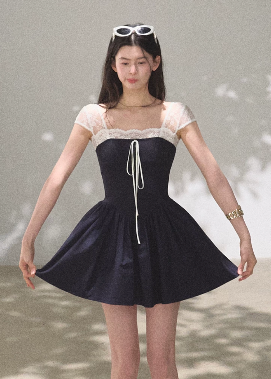 Seaside Lace Slip Dress