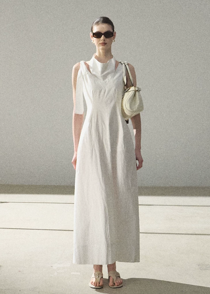 Soft Swing Collar Dress