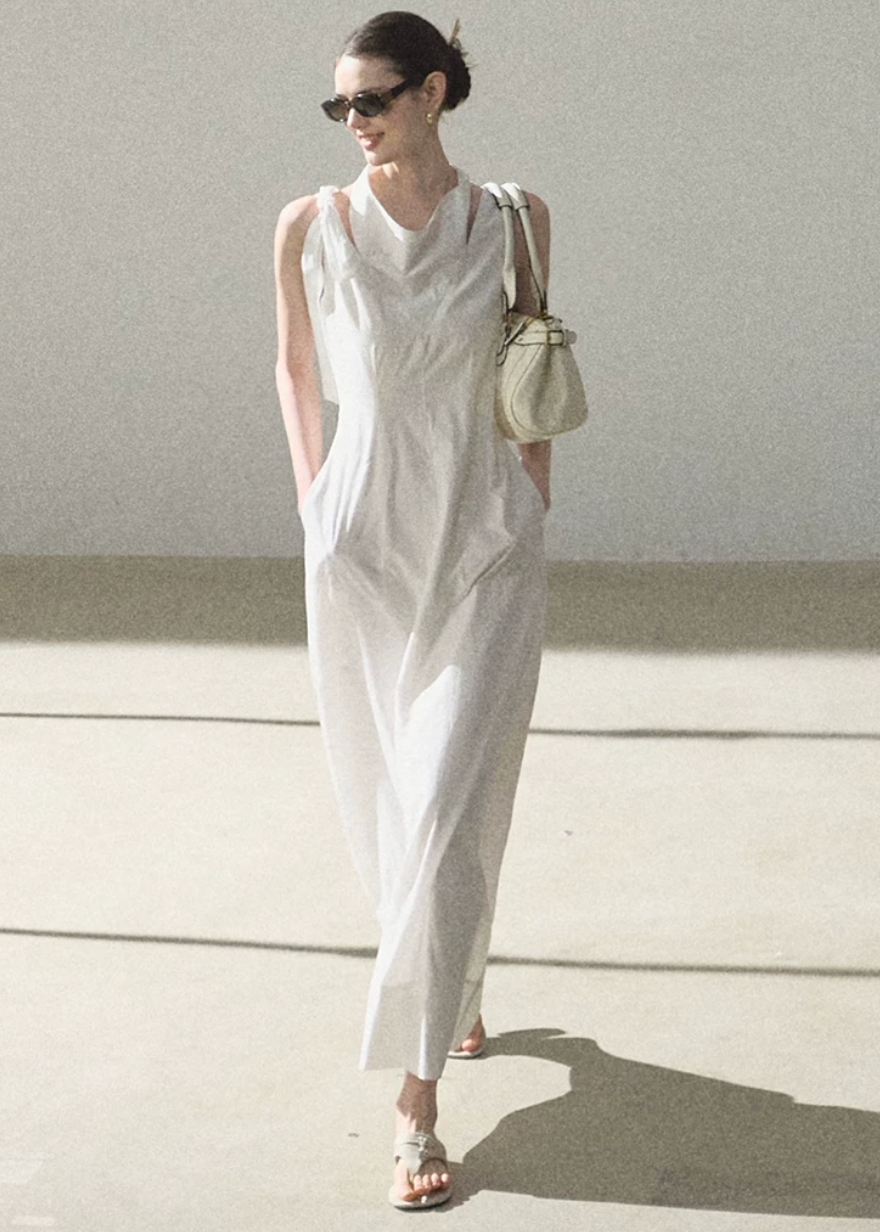 Soft Swing Collar Dress