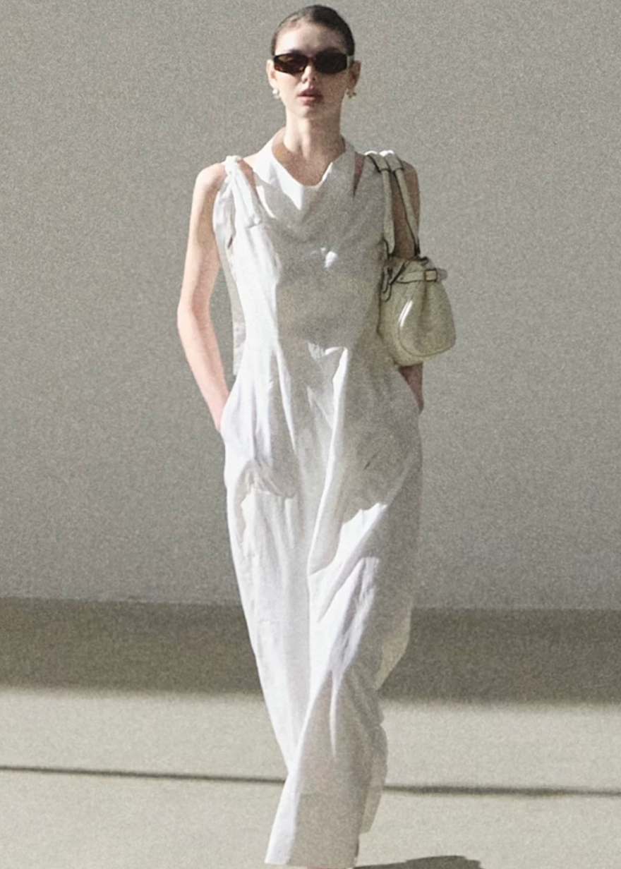 Soft Swing Collar Dress