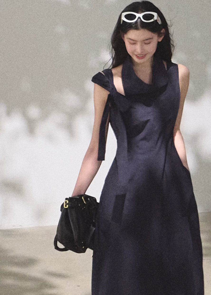 Soft Swing Collar Dress