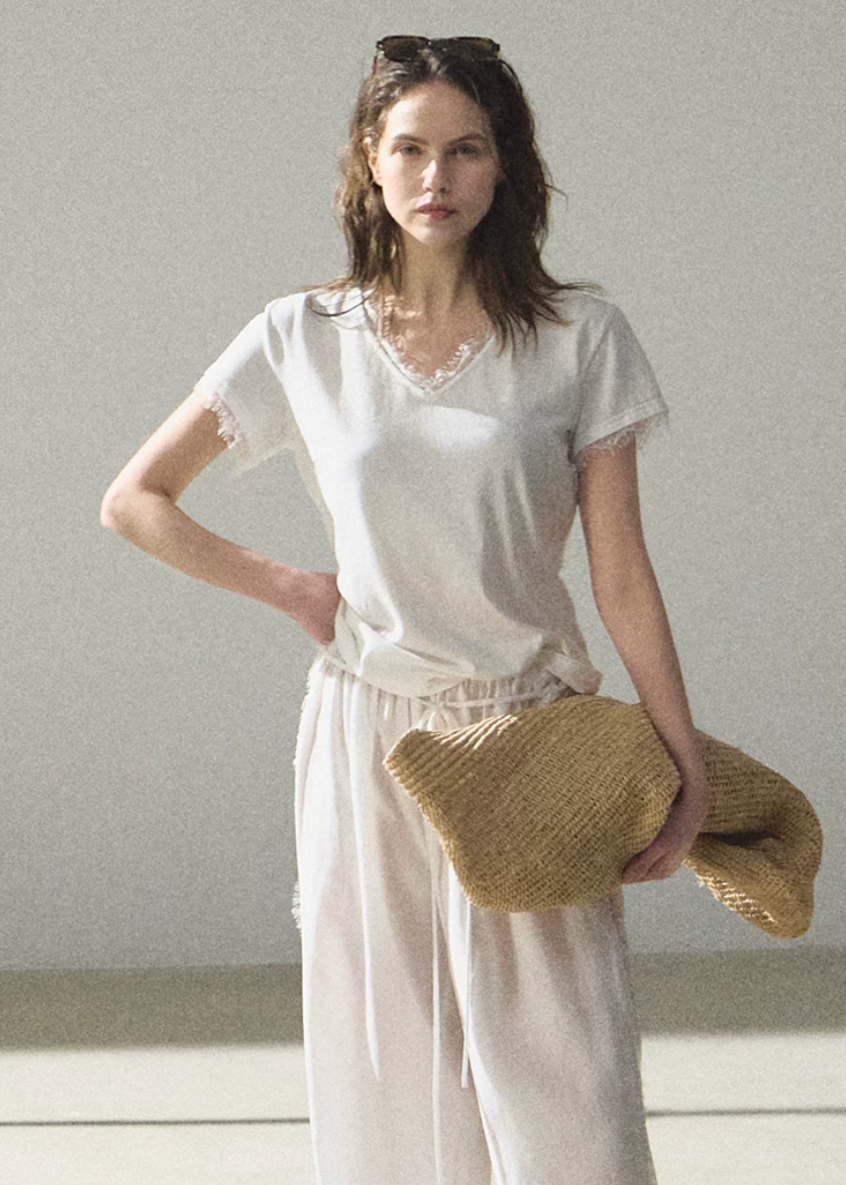 Hidden Bloom Lace Pants