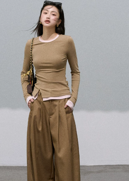 Embroidered Lace Wide-Leg Pants