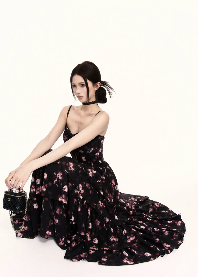Tiered Floral Maxi Dress Main Image