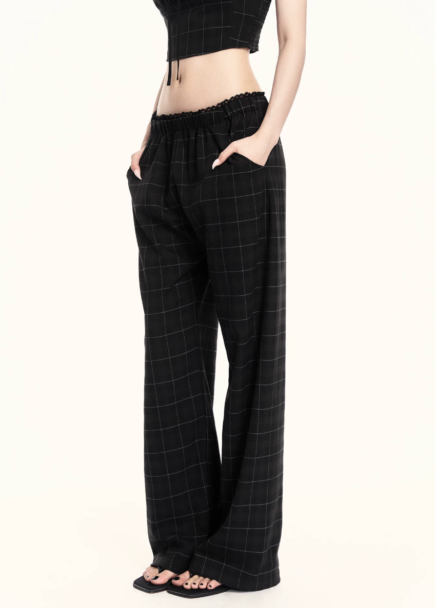 Precision Plaid Two-Piece Set