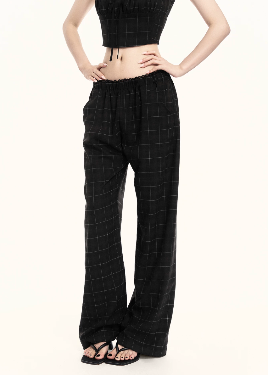 Precision Plaid Two-Piece Set