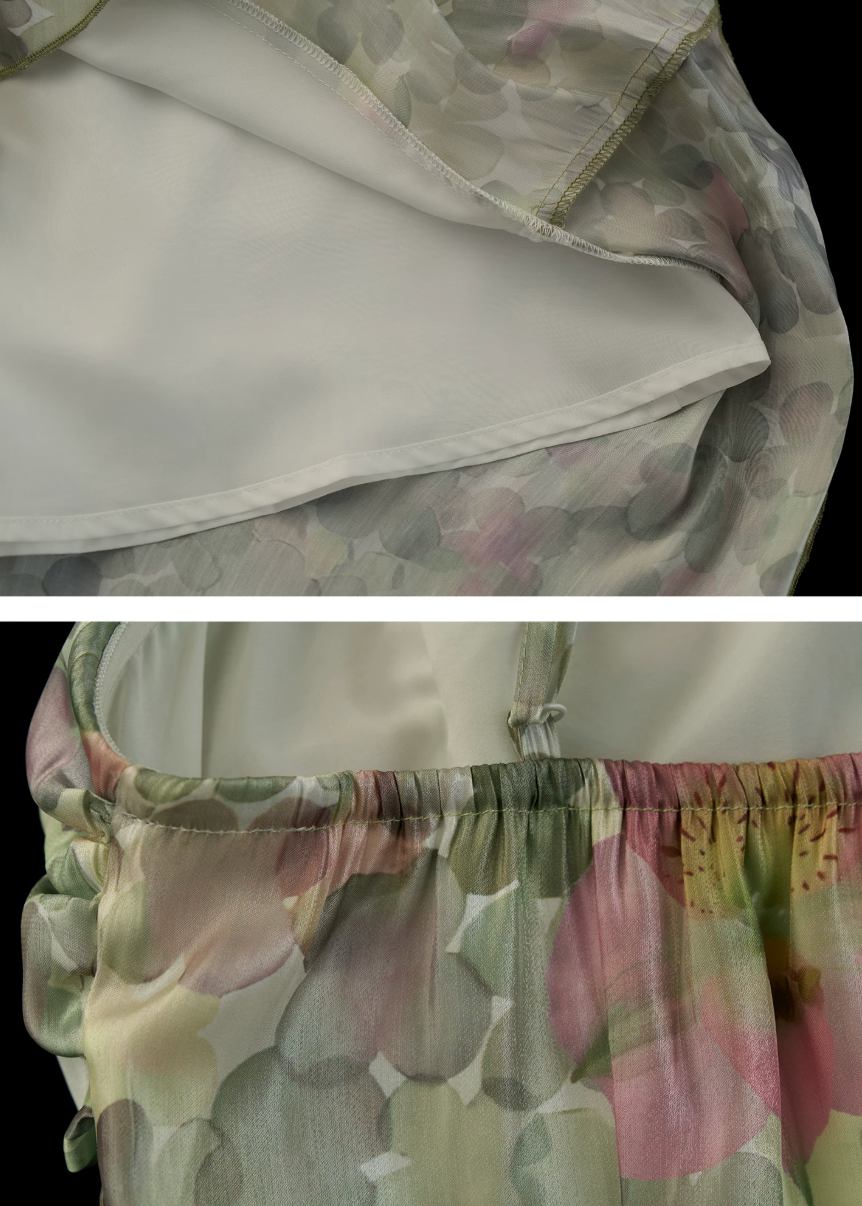 Vintage Garden Tiered Maxi Dress