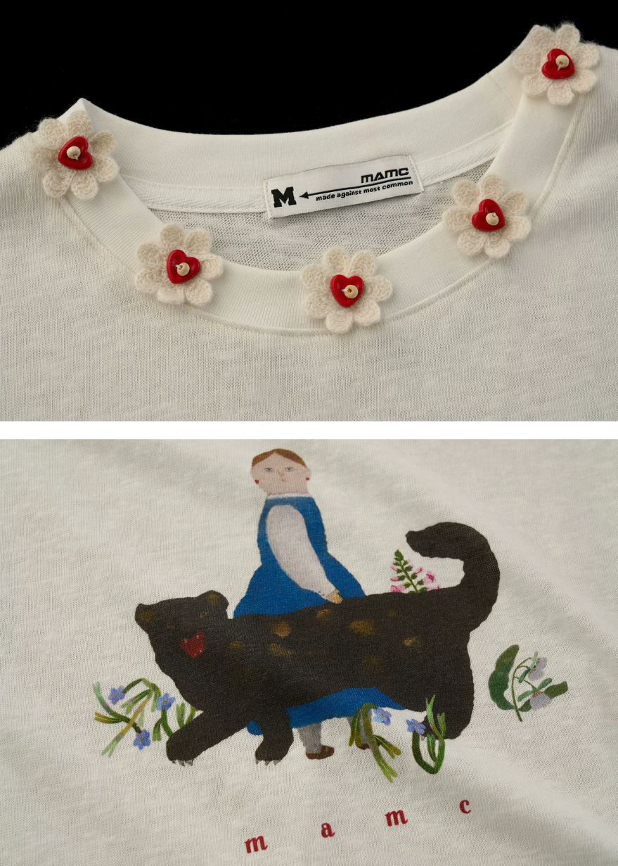 Panther Art Cropped T-Shirt