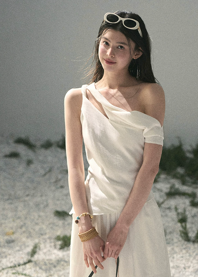 Cloud Drape Minimalist Two-Piece Set Hover Image