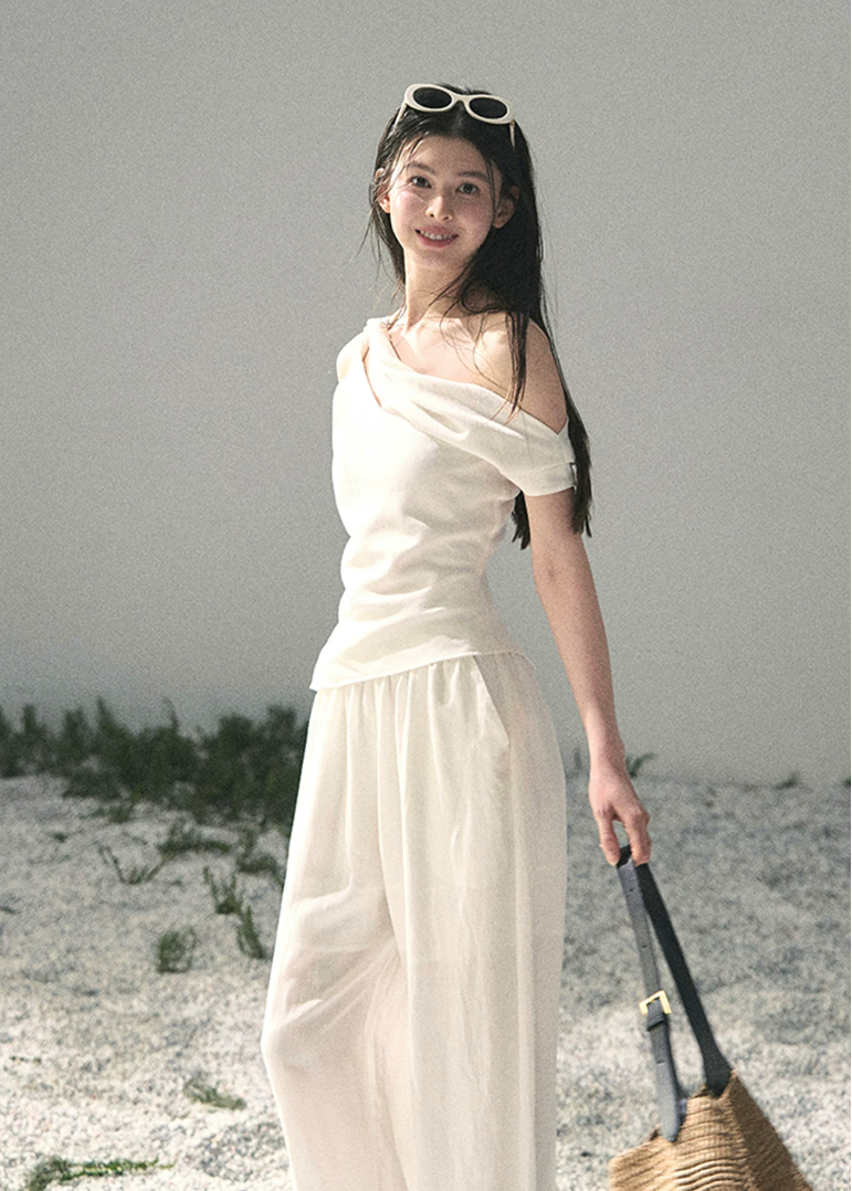 Cloud Drape Minimalist Two-Piece Set