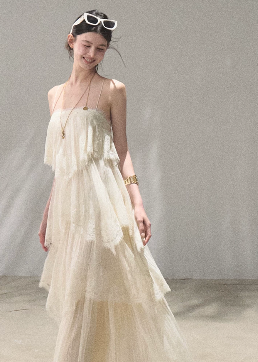 Heartbeat of the Tree Lace Tiered Dress