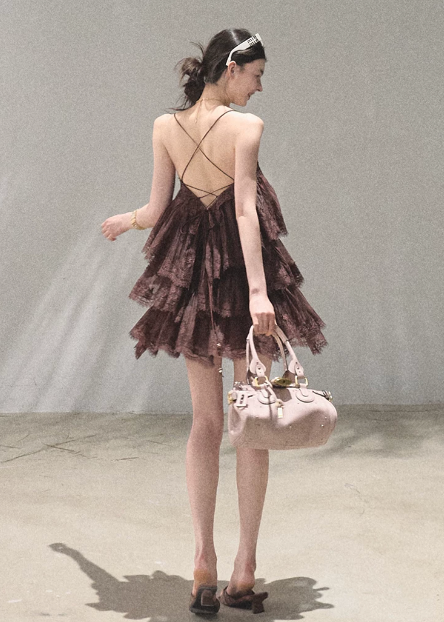 Heartbeat of the Tree Lace Tiered Dress