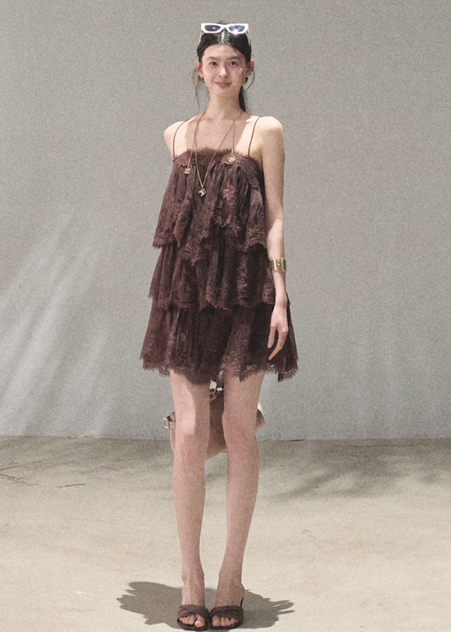 Heartbeat of the Tree Lace Tiered Dress