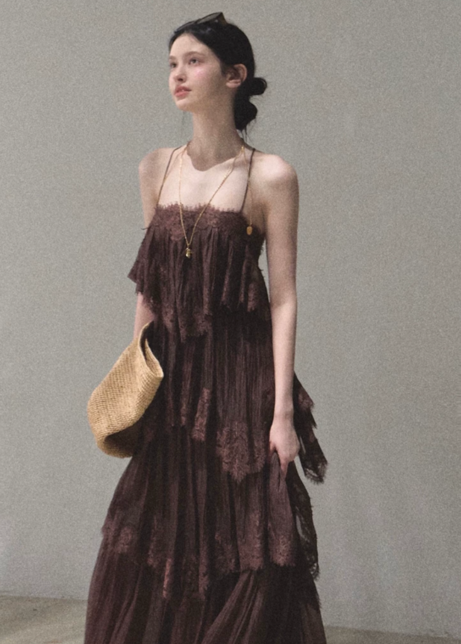 Heartbeat of the Tree Lace Tiered Dress Hover Image