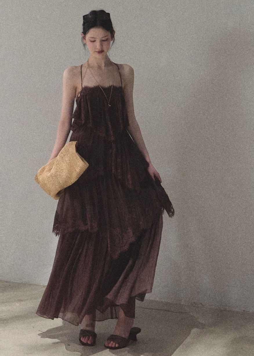 Heartbeat of the Tree Lace Tiered Dress