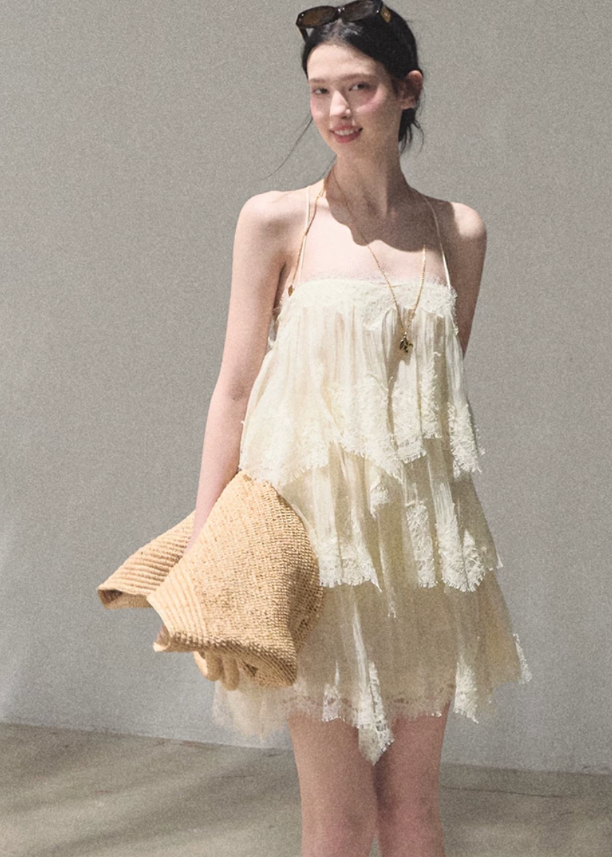 Heartbeat of the Tree Lace Tiered Dress