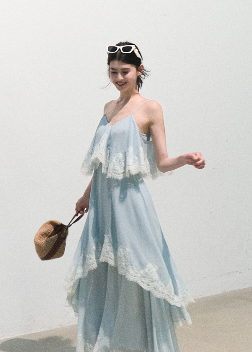 Always Collecting the World Lace Maxi Dress
