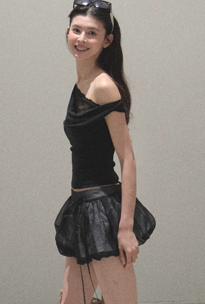 Swing Collar Tencel Knit Top