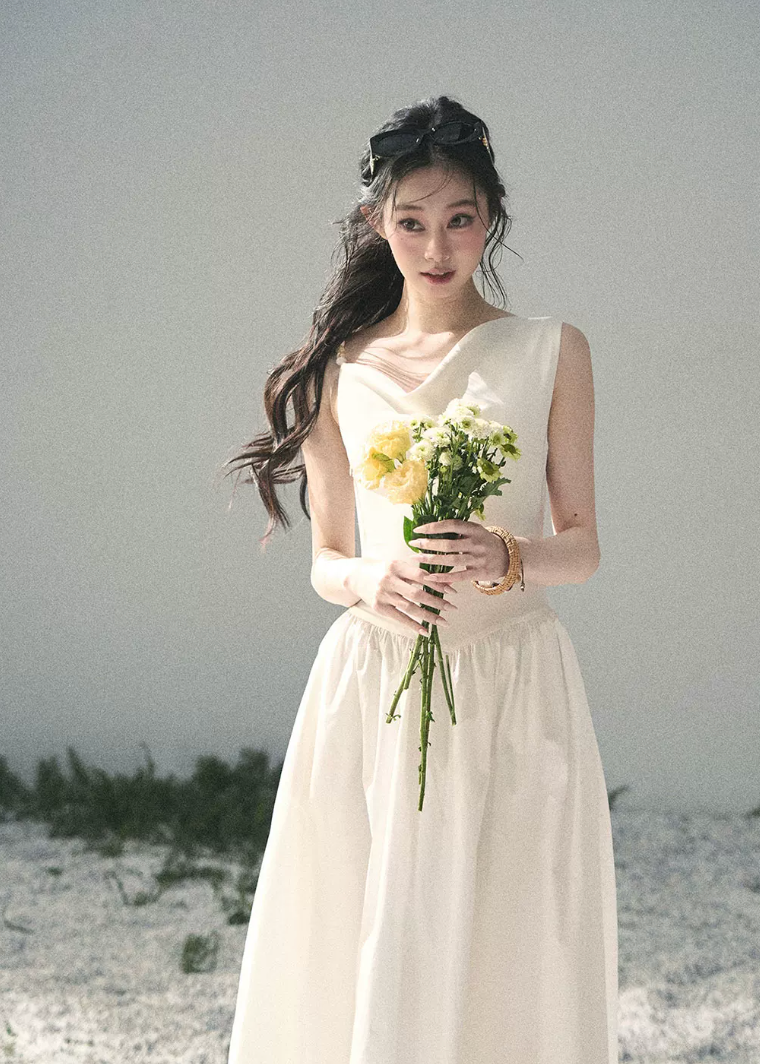 Moonlight Sonata Cotton Maxi Dress