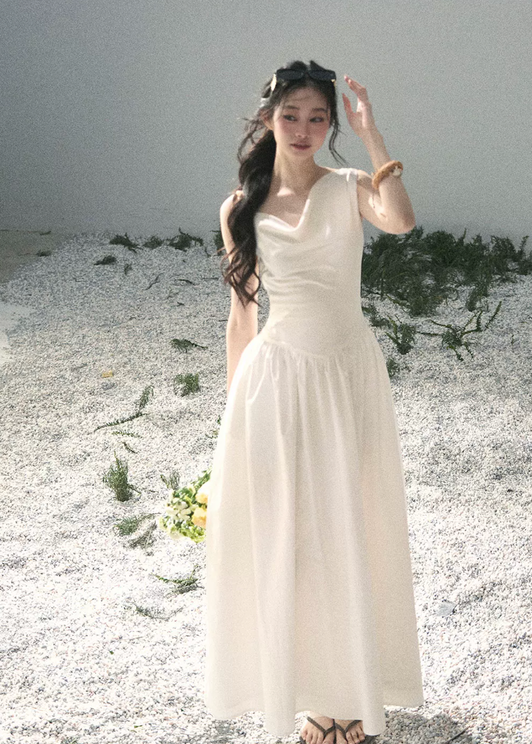 Moonlight Sonata Cotton Maxi Dress