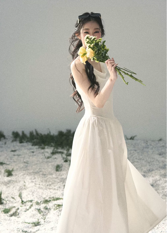 Moonlight Sonata Cotton Maxi Dress Hover Image