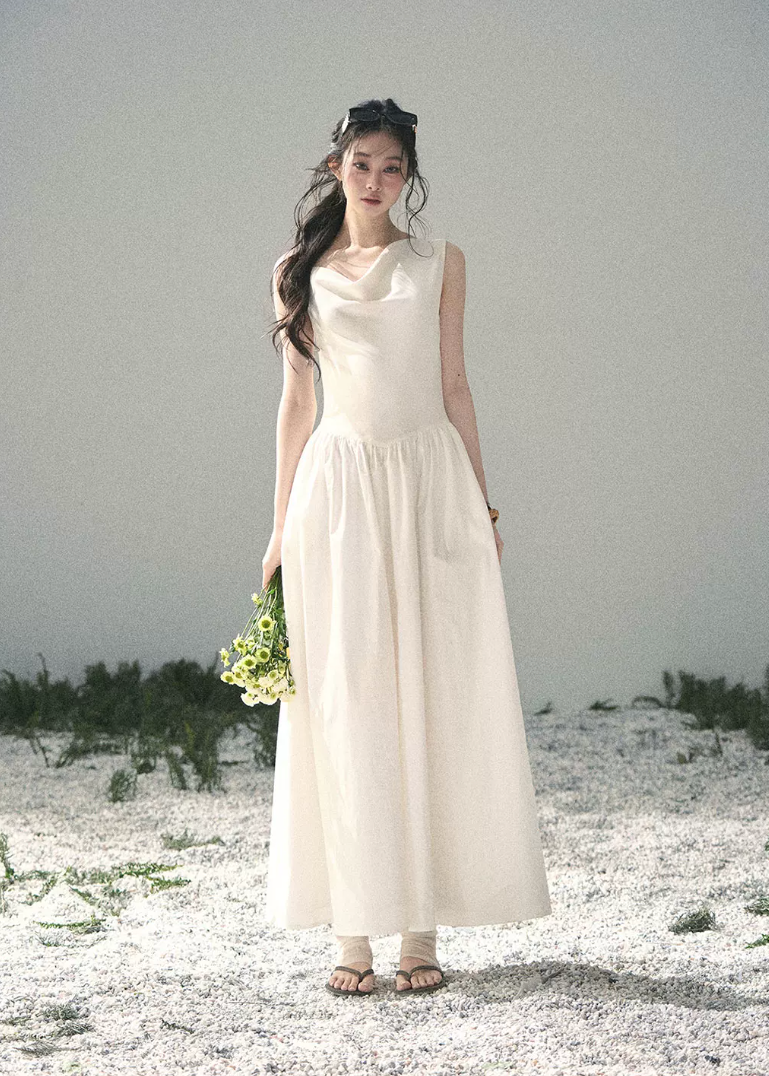 Moonlight Sonata Cotton Maxi Dress