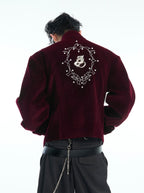 【25s Nov.】Glittery Metal Buttons Stand Collar Jacket